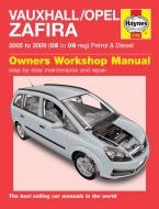 INSTRUKCJA NAPRAWY I OBSŁUGI HAYNES OPEL ZAFIRA B (2005-2009)