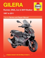 INSTRUKCJA NAPRAWY I OBSŁUGI SKUTERÓW GILERA RUNNER, DNA, ICE, SKP - STALKER (1997-2011)