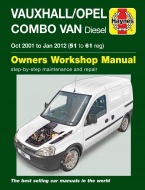 OPEL COMBO VAN (2001 - 2012) - INSTRUKCJA NAPRAW